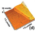 3D image of the crystal topography